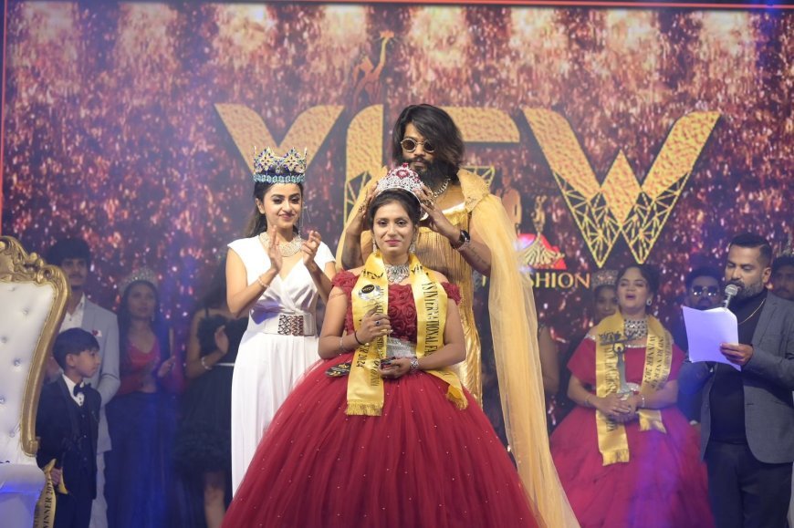 Shwetha Patil from Davangere Crowned Mrs. National Fashion Icon of India 2024 at YIFW