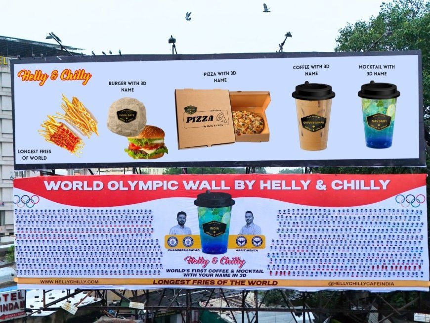 Helly &amp; Chilly's Record-Breaking Feat: 850-Foot Hoarding Celebrates Olympic Champions