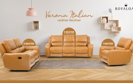 Royaloak Furniture Unveils the Verona Italian Leather Recliner Set – A Touch of Italian Elegance for Your Home