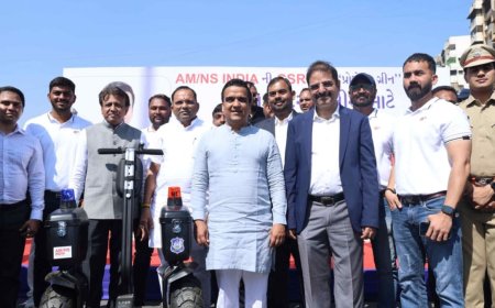 AM/NS India hands over 25 self-balancing e-bikes to Surat Police