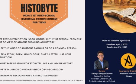 HistoByte: India’s 1st Historical Fiction Contest for Teenage School Students Announced