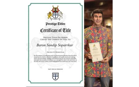 Distinguished Dance Pioneer: Sandip Soparrkar Honored with Baron Title in London