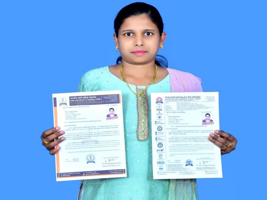 N. Keerthana Appointed as Organizing Secretary for 2nd Aari Reunion