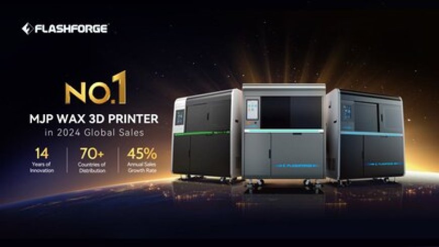 Flashforge's MJP Wax 3D Printer Crowned 2024 Global Bestseller, Dominating the Jewelry Manufacturing Sector