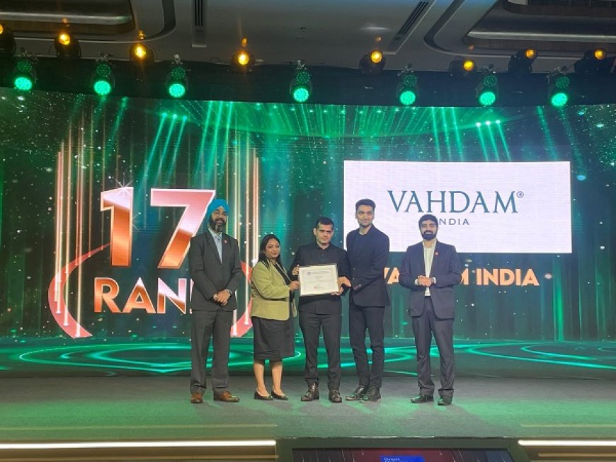 VAHDAM India Ranks 17 on India's Great Mid-size Workplaces 2025