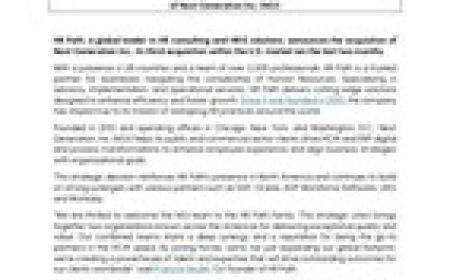 HR Path Continues to Expand its Presence in the U.S. Market with the Acquisition of Next Generation Inc. (NGI)