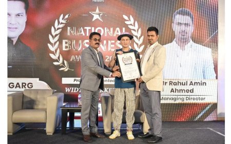 Mr. Rahul Amin Ahmed Awarded Best FMCG Product Supplier in North East at National Business Awards 2025