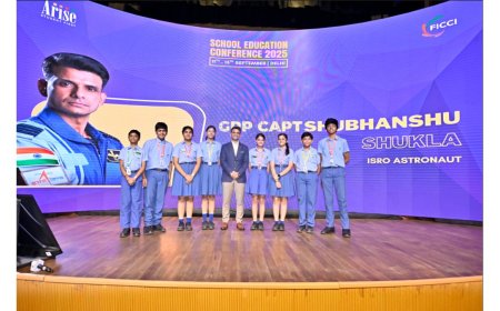 Gaganyatri Shubhanshu Shukla visits ARISE School Education Conference 2025, interacts with educators and students