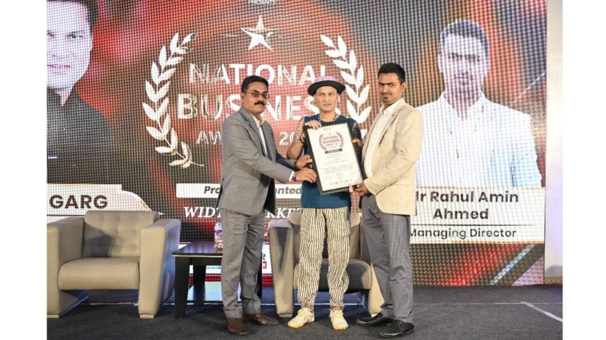 Mr. Rahul Amin Ahmed Awarded Best FMCG Product Supplier in North East at National Business Awards 2025