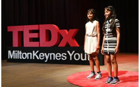 11-Year-Old Twins Eva and Amaira Deotale Champion Disability Inclusion on TEDx Stage