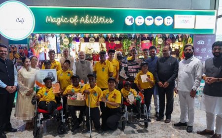 Prime Minister Narendra Modi Visits Mitti Cafe at Adani’s Navi Mumbai International Airport (NMIA), Celebrating Inclusion and Empowerment