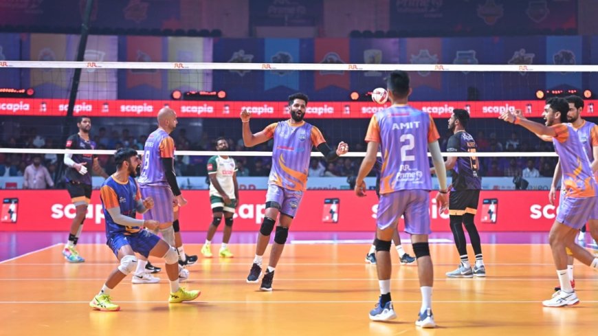 PVL 2025 Season 4 (Match 34): Mumbai Meteors triumph over Bengaluru Torpedoes to top the league table
