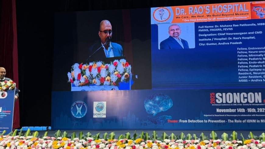Dr. Mohana Rao Unveils India’s Largest 1008-Case IONM Study at SIONCON 2025