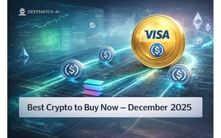 Best Crypto to Buy Now December 2025: Visa’s USDC Settlement Push Signals Institutional Confidence, DeepSnitch AI Rises 88%