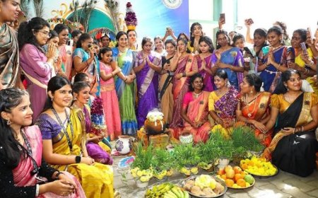 Pongal Fete Gets all its Rustic Charm at Dr. MGR-Janaki College for Women