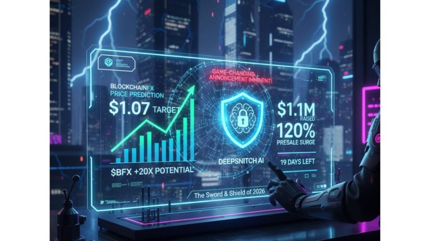 BlockchainFX Price Prediction: DeepSnitch AI Becomes the Pre-Listing Trade as USD 1.1M Raised Puts 20x on the Table