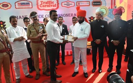 Social Activist Dr. Binu Varghese Honored for Traffic Safety Contributions by Deputy Chief Minister Shri Eknath Shinde