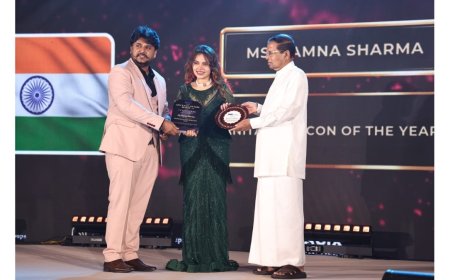 A Moment of Global Pride: Kamna Sharma Honored by Sri Lanka’s 7th President, Maithripala Sirisena