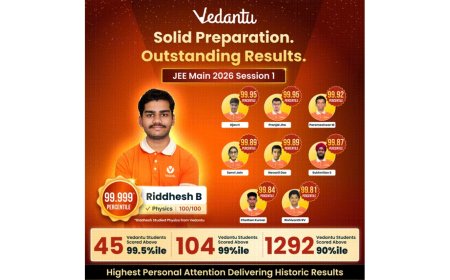 Vedantu Delivers Standout JEE Main 2026 Results with 1292 Students Scoring Above 90 Percentile