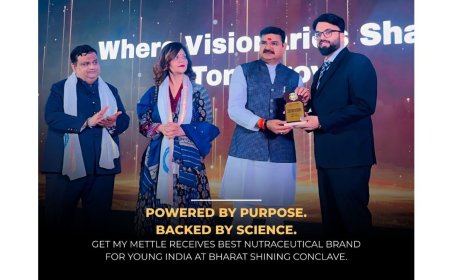 GetmyMettle Recognised as the “Best Nutraceutical Brand for Young India” at Bharat Shining Conclave 2026
