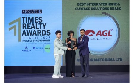Asian Granito India Limited Honoured as Best Integrated Home and Surface Solutions Brand at Times Realty Awards Gujarat 2026