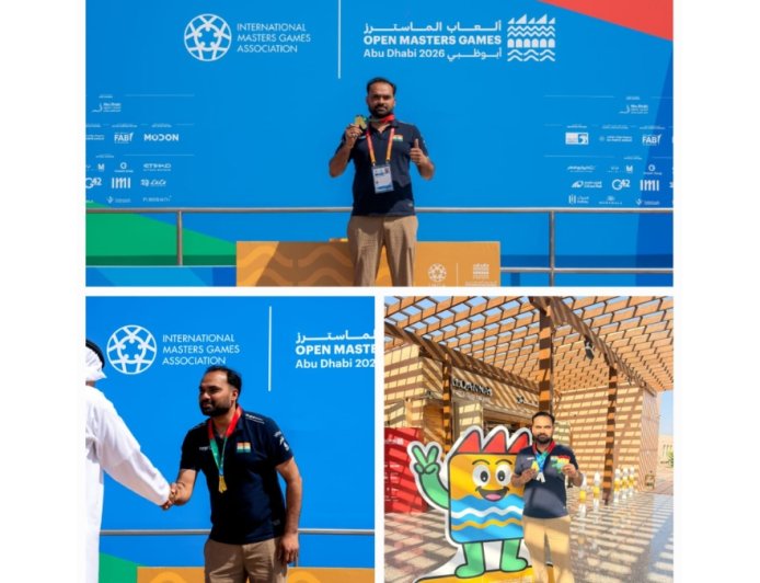Chandra Mohan Tiwari Emerges as Highest Medal Winner in Masters Rifle Shooting at Abu Dhabi Open Masters Games 2026