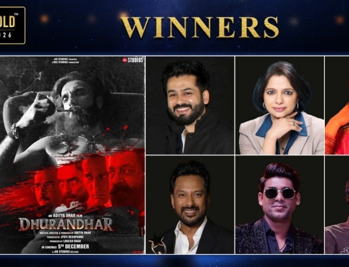 Aditya Dhar And Team Dhurandhar Shine Bright At Iconic Gold Awards 2026