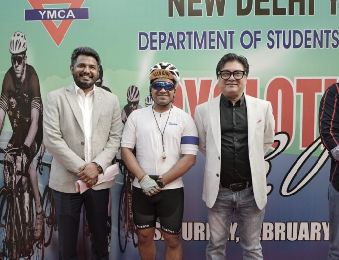 New Delhi YMCA Organizes Cyclothon 3.0: 180 Riders Pedal for a Pollution-Free Environment